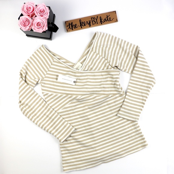 Anthropologie Tops - NWT Anthropologie Deletta Wrap Style Striped Top